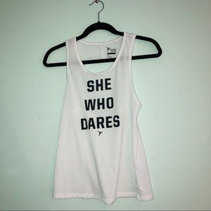 “she who dares” old navy active tank top